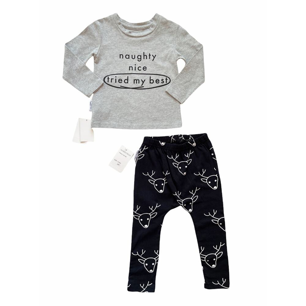 NWT Tiny Tribe Naughty Or Nice Outfit Size 12m